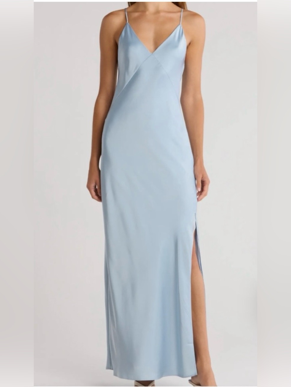 Rag & Bone Light Blue Slip Maxi Dress